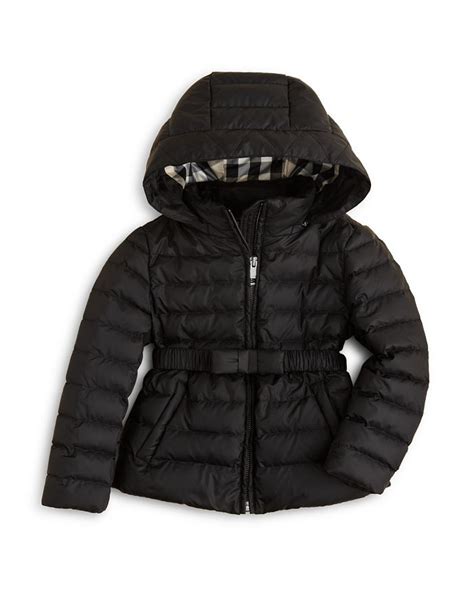 burberry single breasted jacket for kids|burberry girls janie puffer jacket.